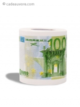 Papier toilette amusant avec motifs en Billet d'euros - Camping-car